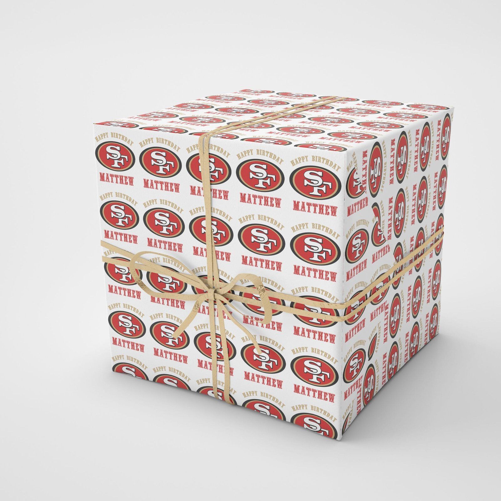 49ers gift wrap