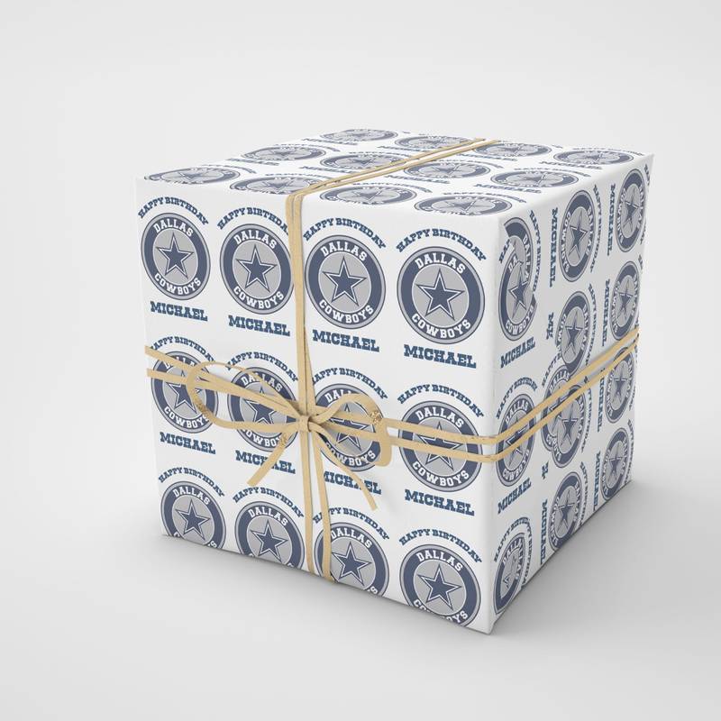dallas cowboys giftwrap