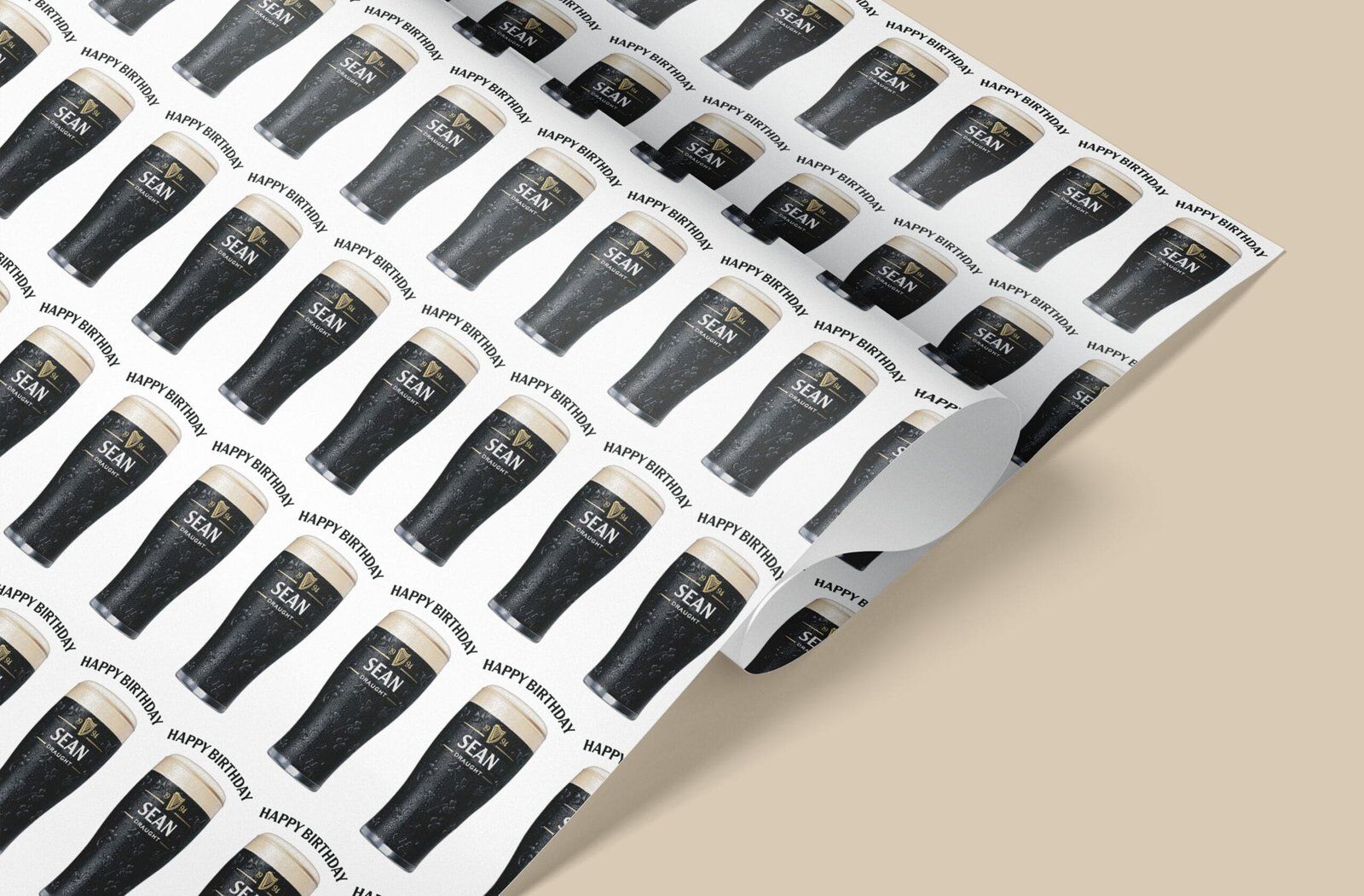 pint of stout giftwrap