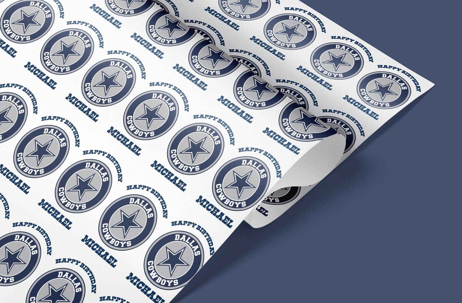 dallas cowboys giftwrap