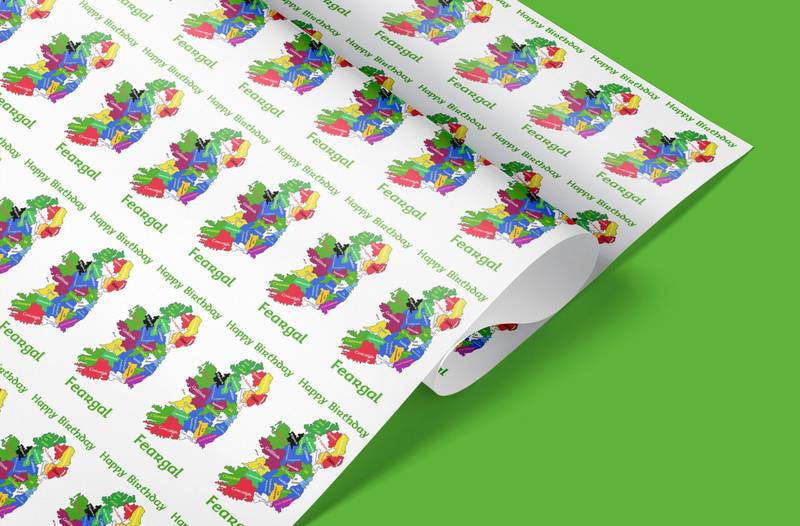 Ireland counties giftwrap