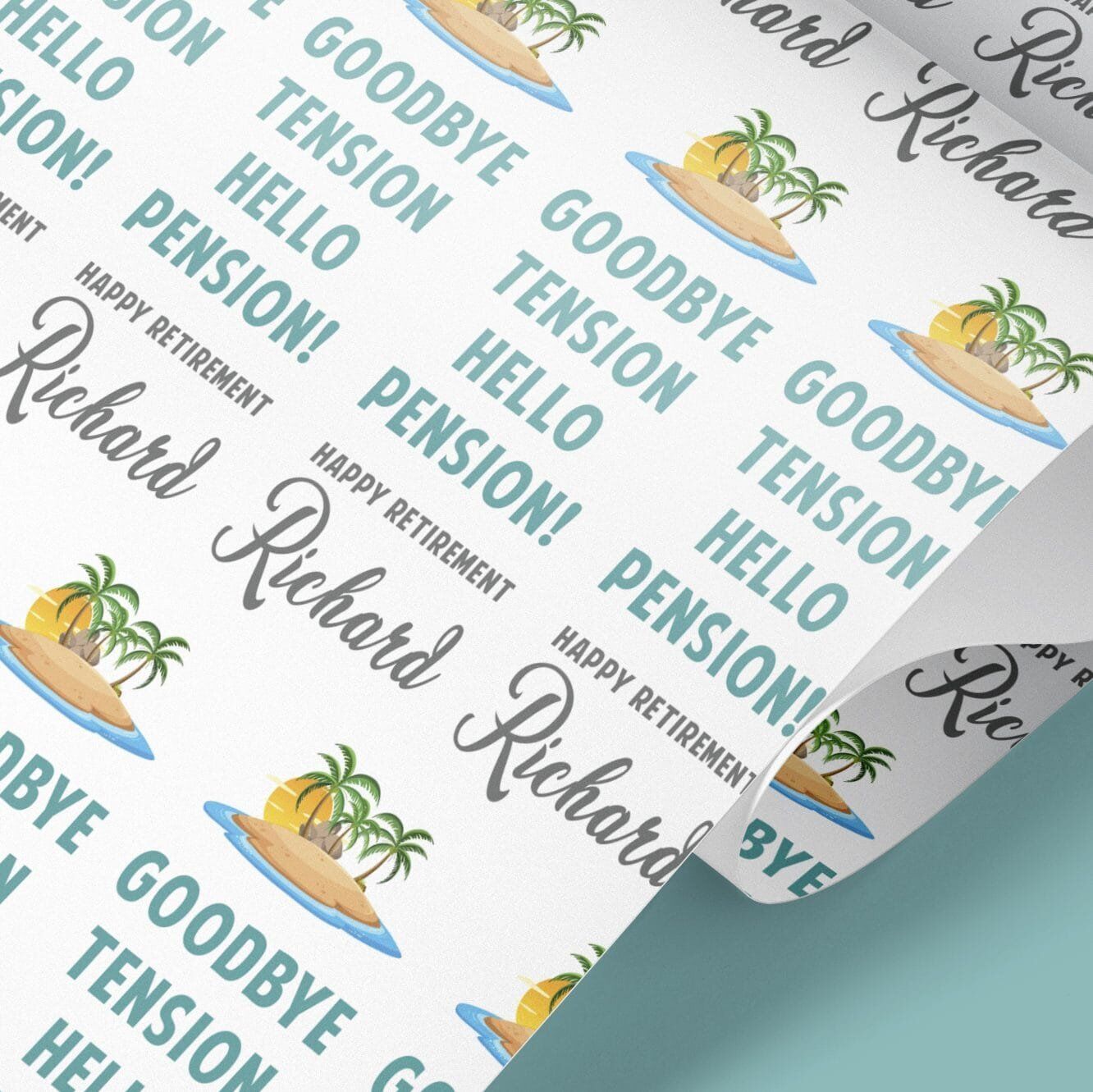 happy retirement gift wrap