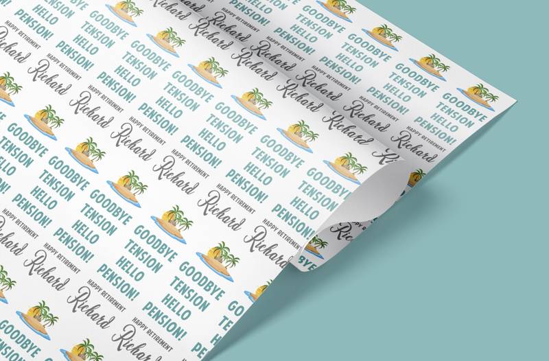 retirement gift wrap