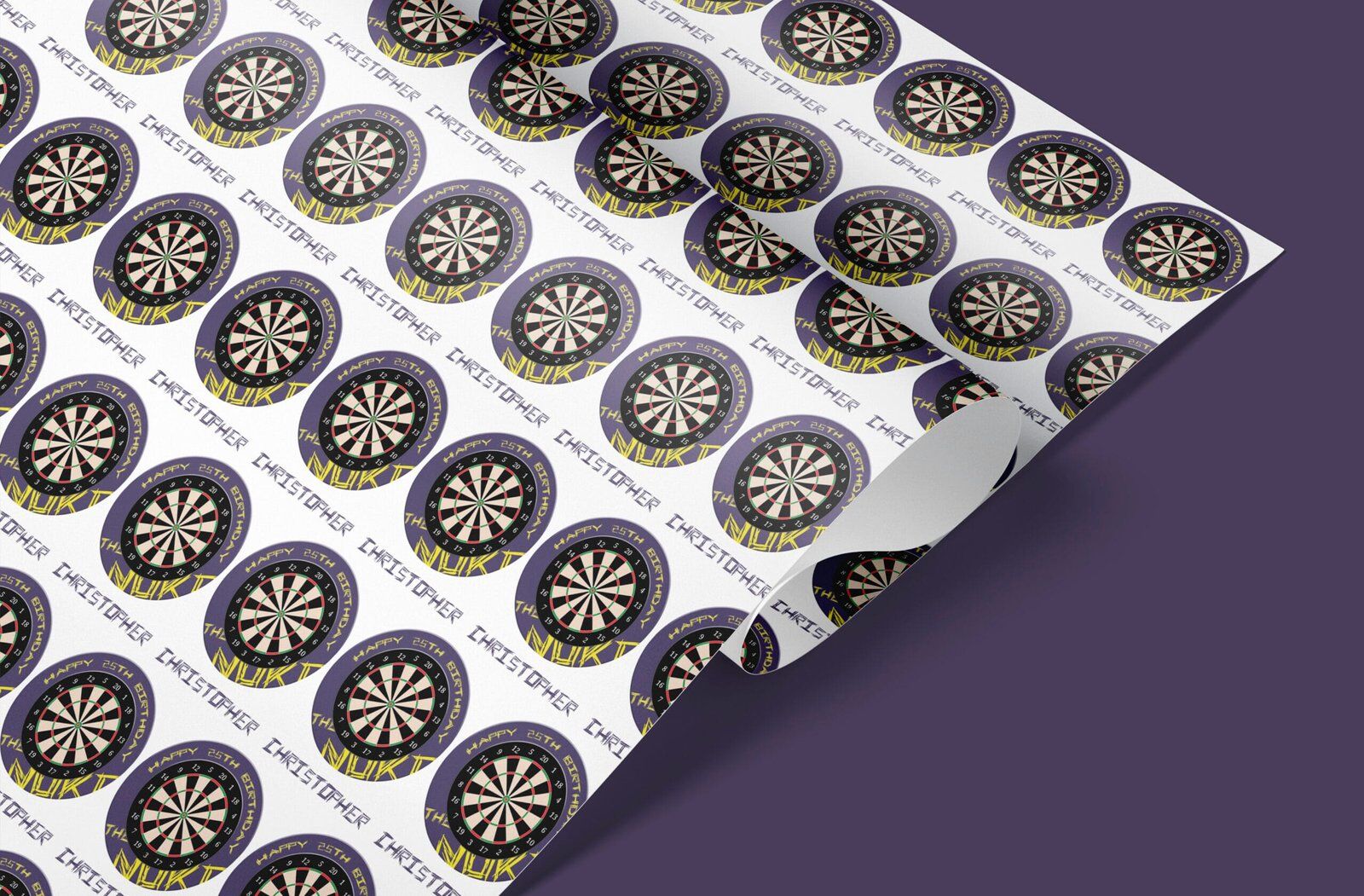 Luke Littler themed darts Wrapping Paper