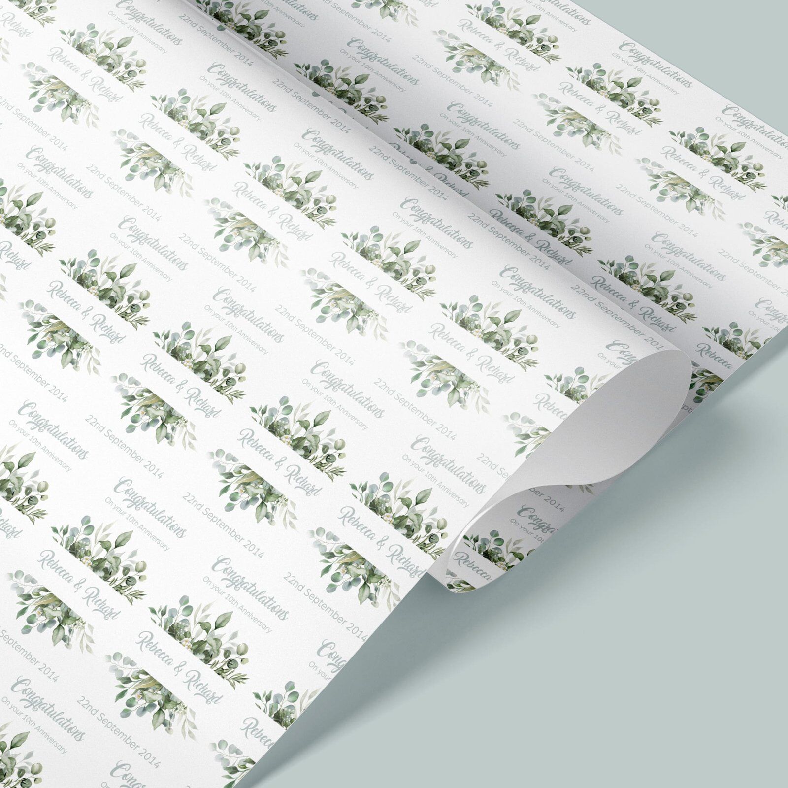 Floral Wedding/Anniversary Wrapping Paper