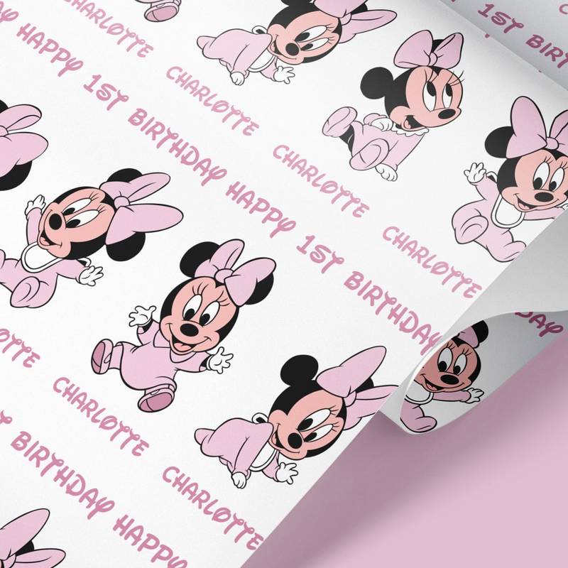 Baby Minnie Mouse Wrapping Paper