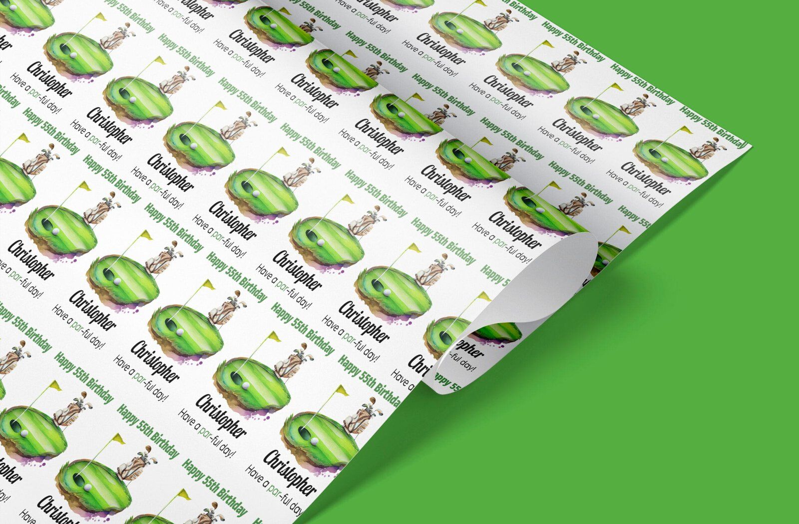 Golf Wrapping Paper