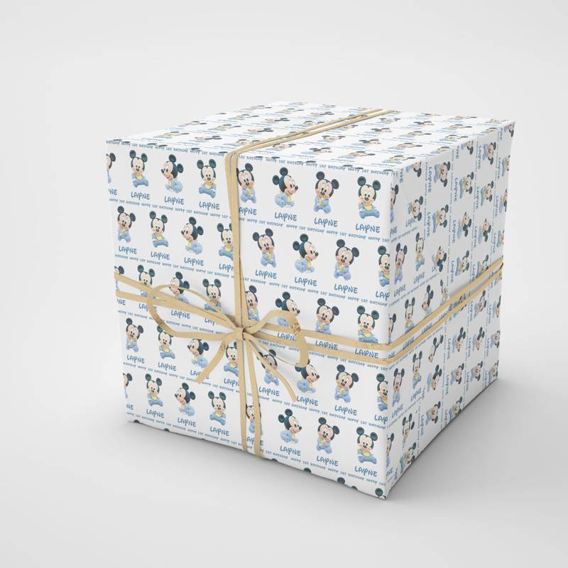 Baby Mickey Mouse Wrapping Paper