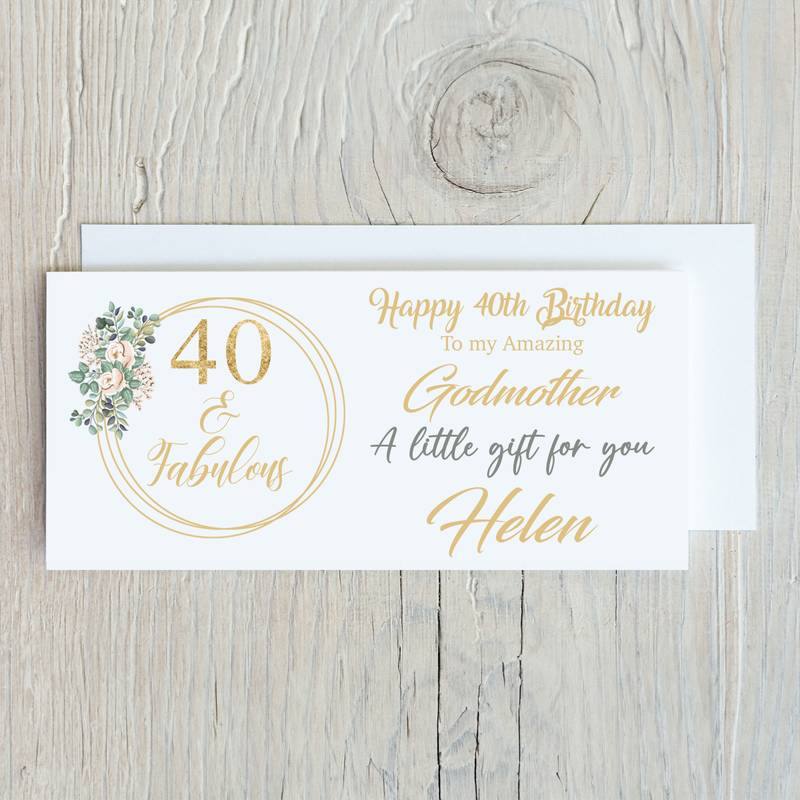 personalised gift wallet card