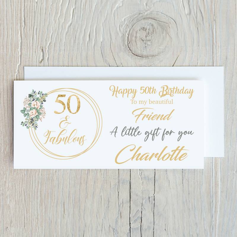 personalised birthday card for money