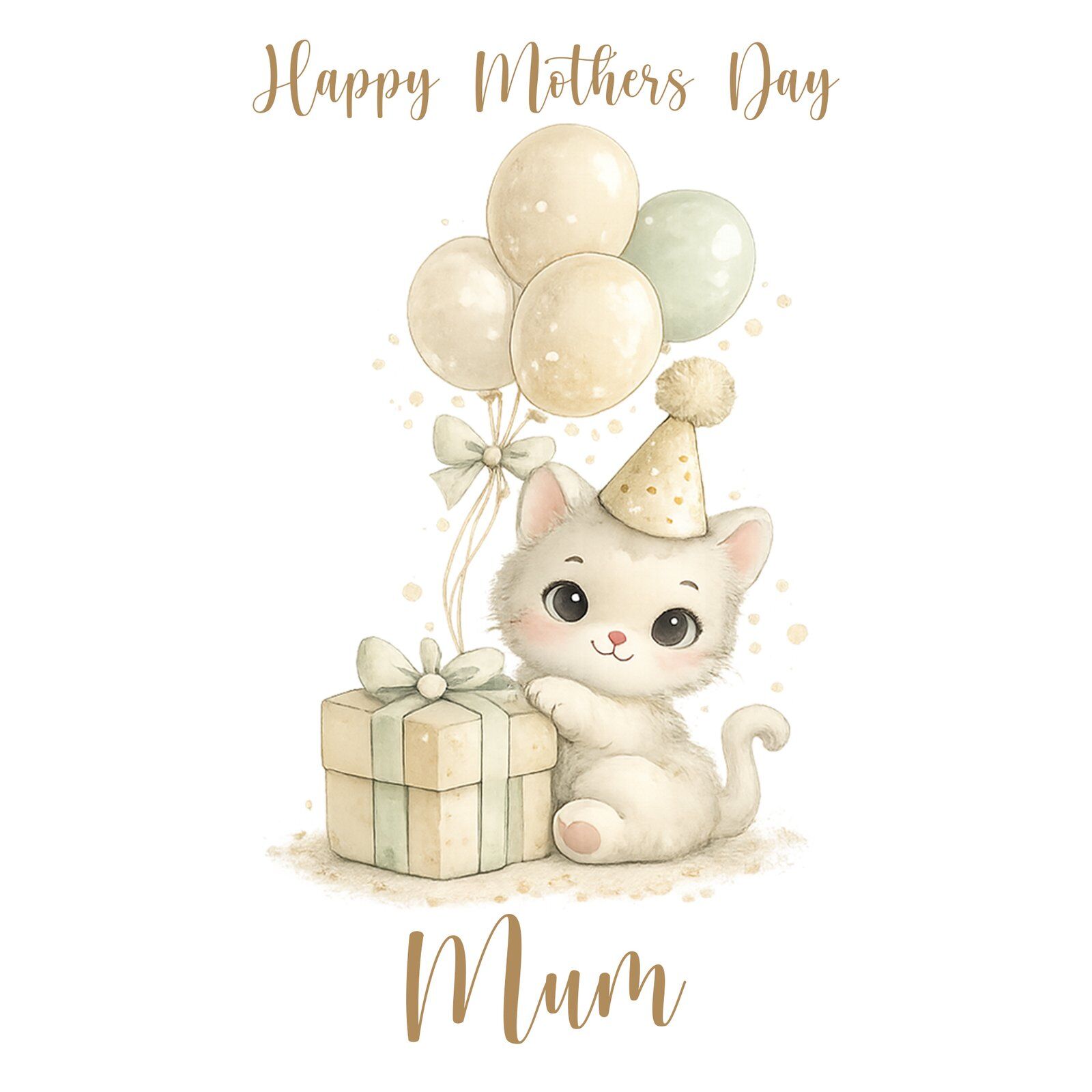 cute kitten wrapping paper
