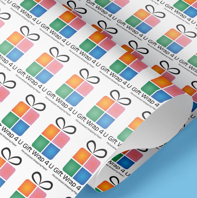 corporate logo wrapping paper