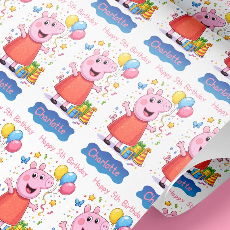peppa pig wrapping paper