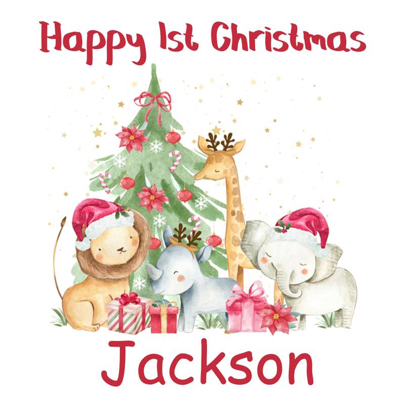 1st christmas wrapping paper