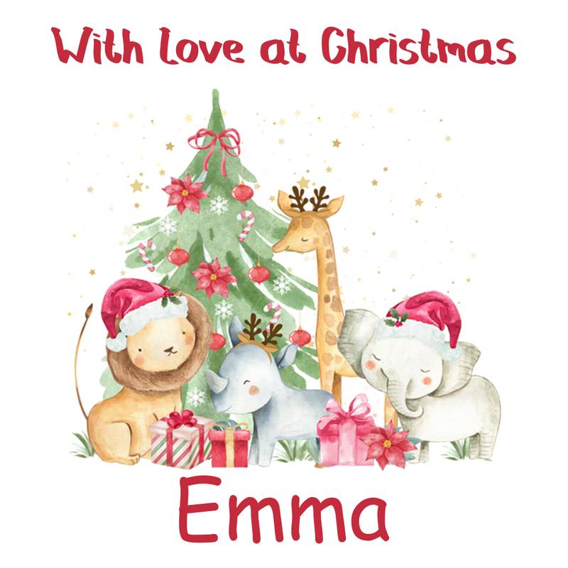 christmas love wrapping paper