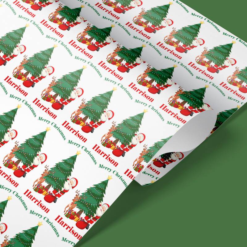 christmas wrapping paper roll