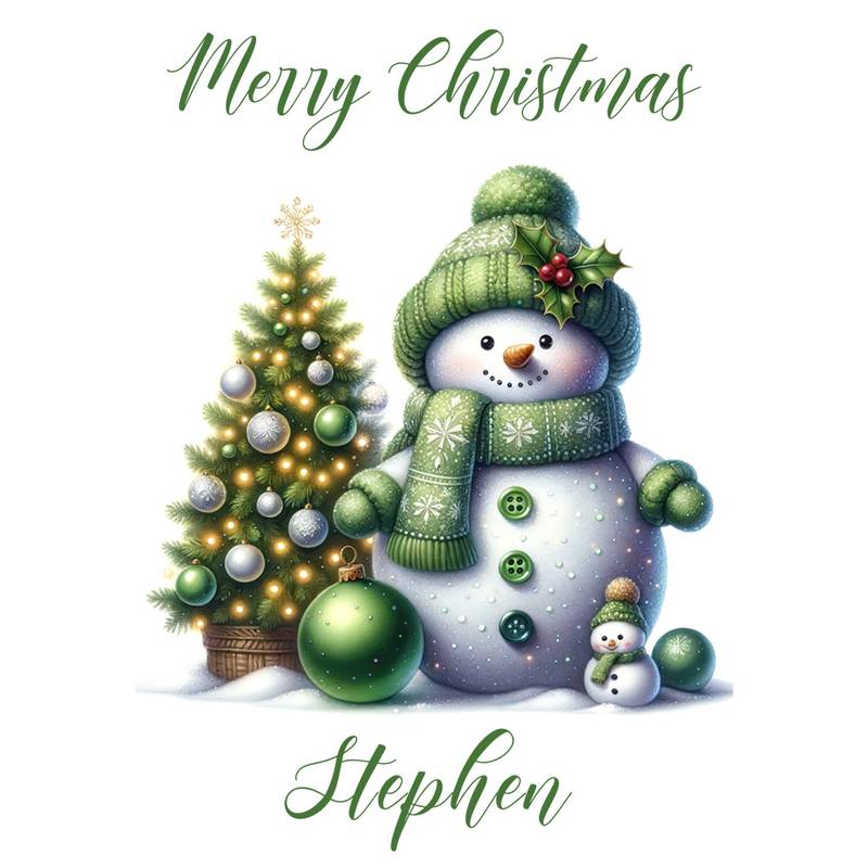Green Snowman