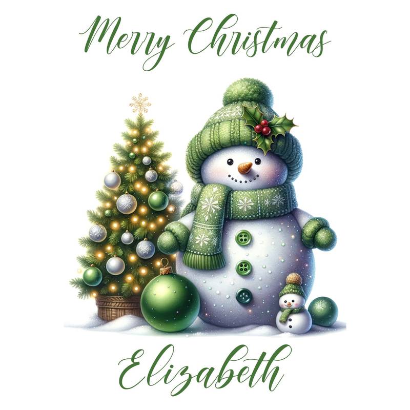 Green Snowman