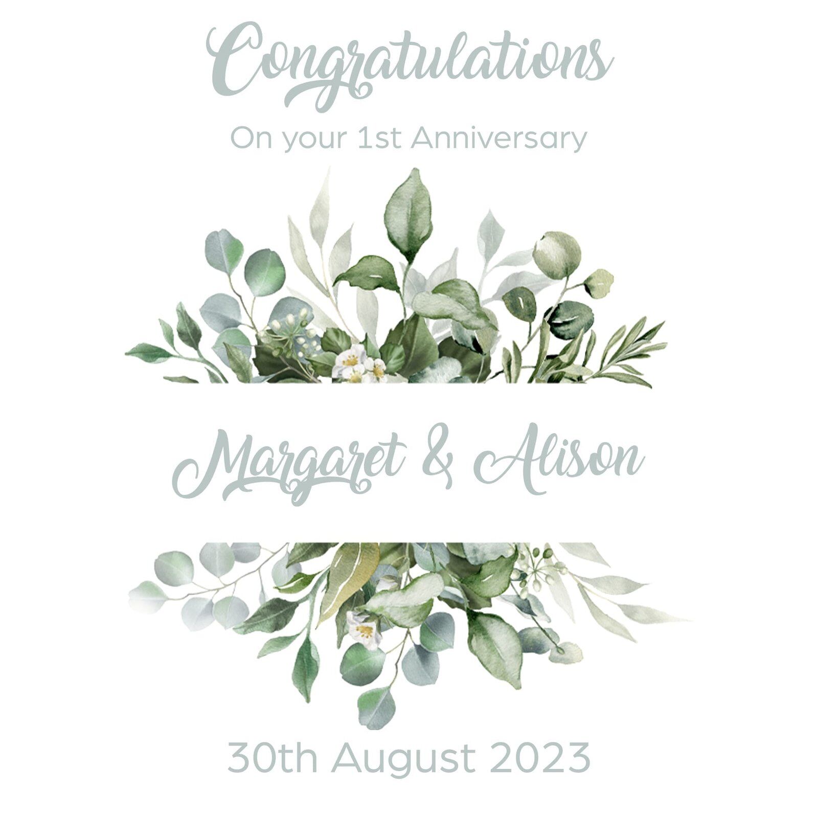 Floral Wedding/Anniversary Wrapping Paper