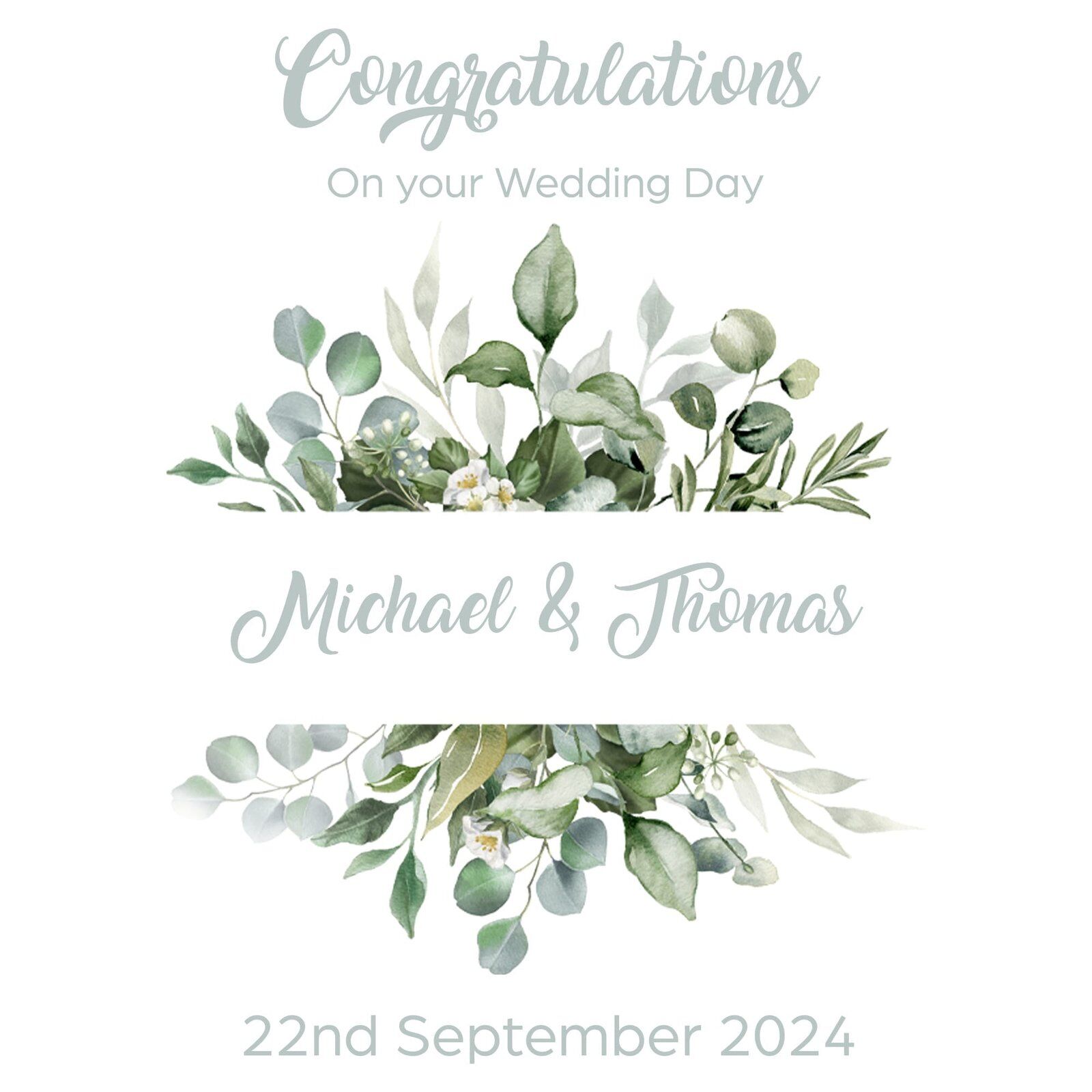 Floral Wedding/Anniversary Wrapping Paper