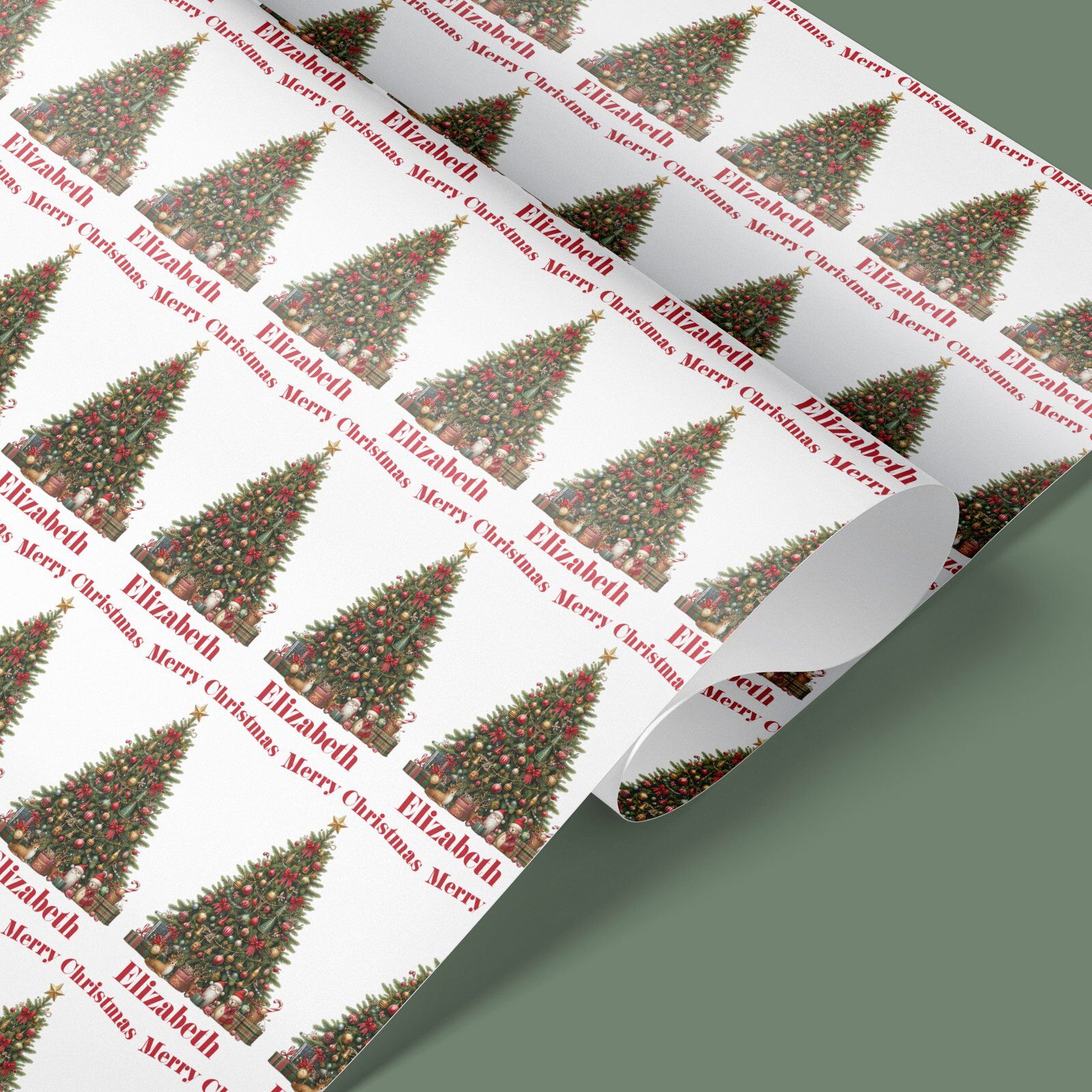christmas wrapping paper roll
