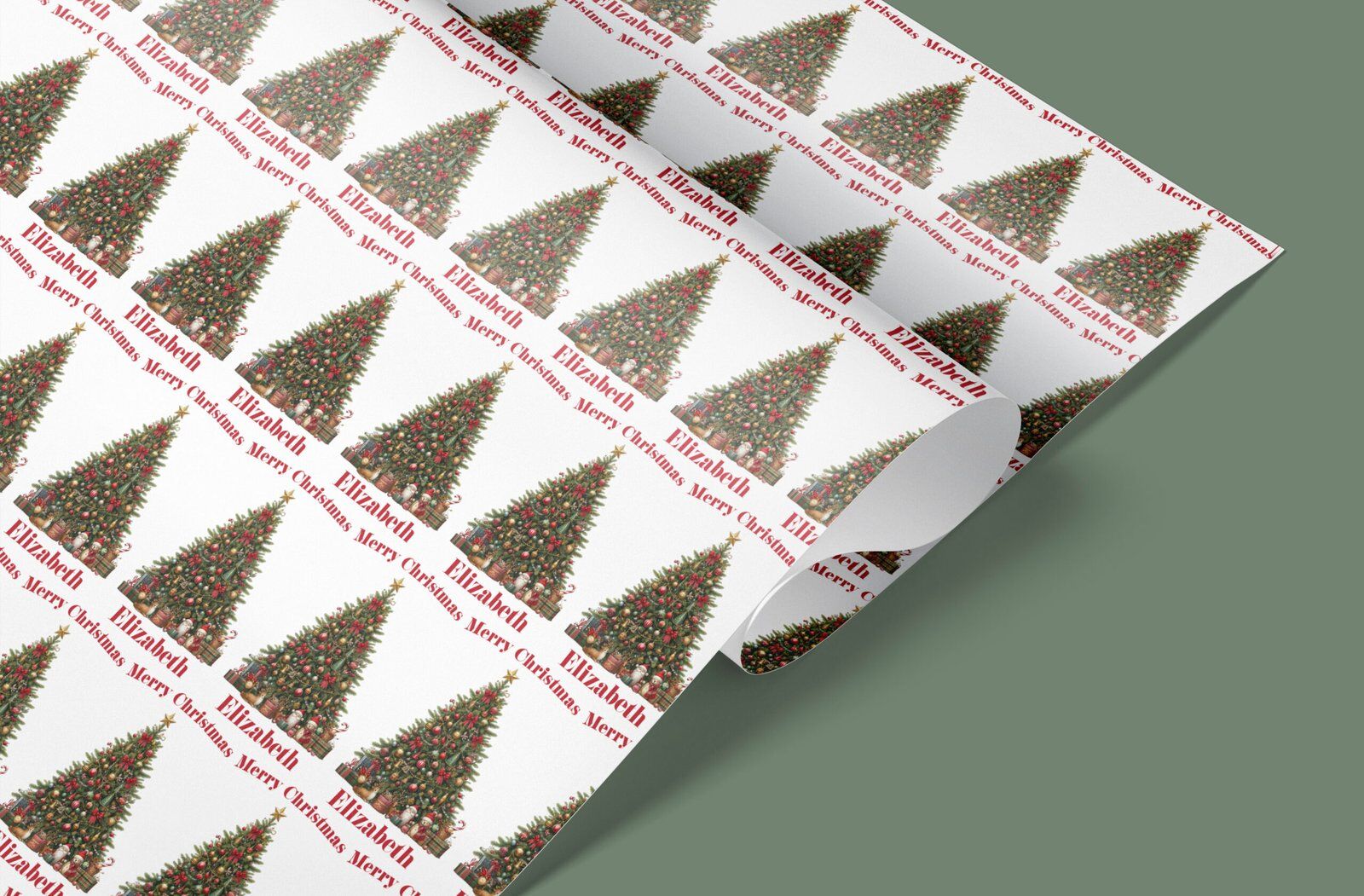 personalised christmas gift wrap