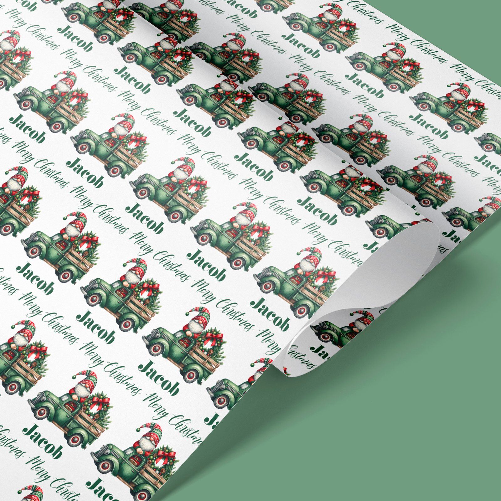 gnome wrapping paper