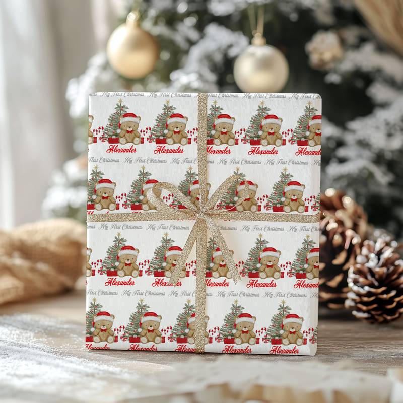 christmas teddy bear