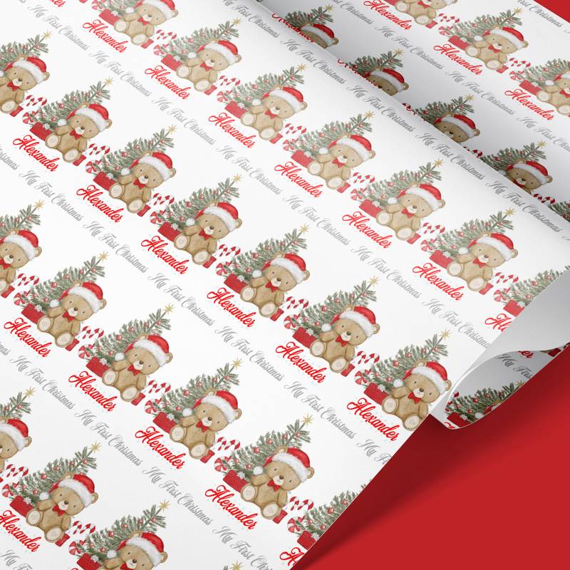 christmas wrapping paper roll