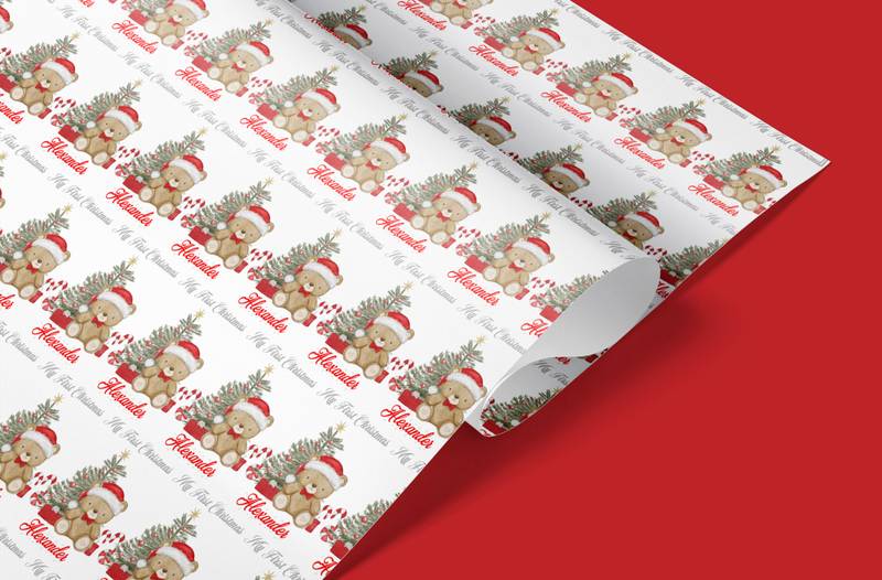 christmas wrapping paper roll uk