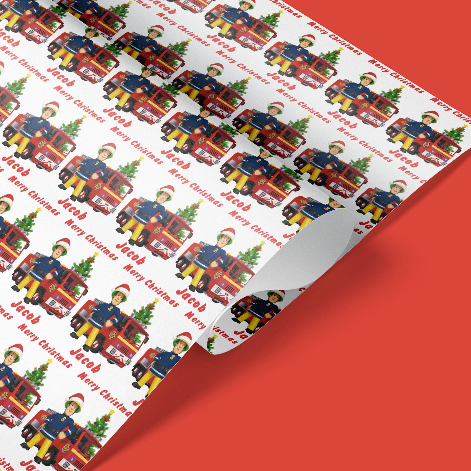 fireman sam christmas wrapping paper