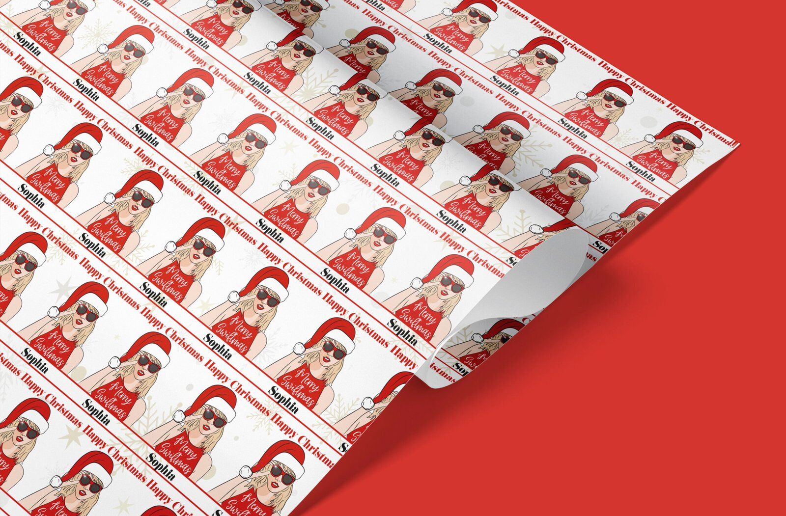 happy christmas swiftie wrapping paper