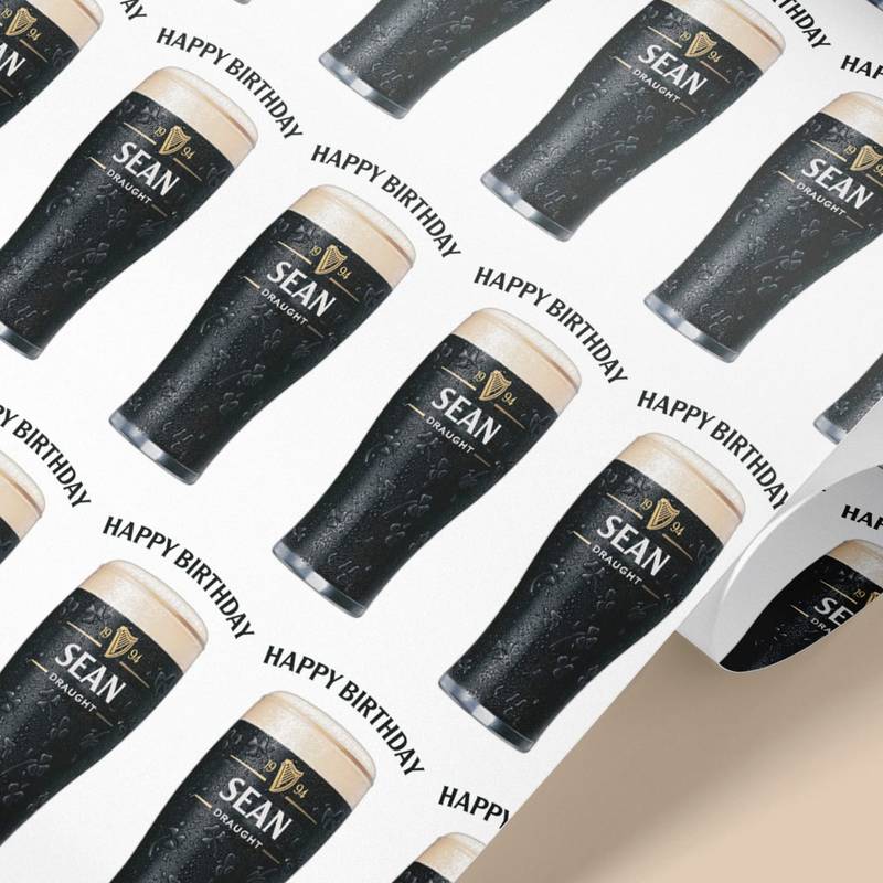 Pint of Guinness Stout Wrapping Paper