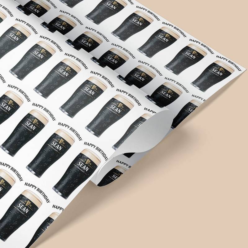 Pint of Guinness Stout Wrapping Paper