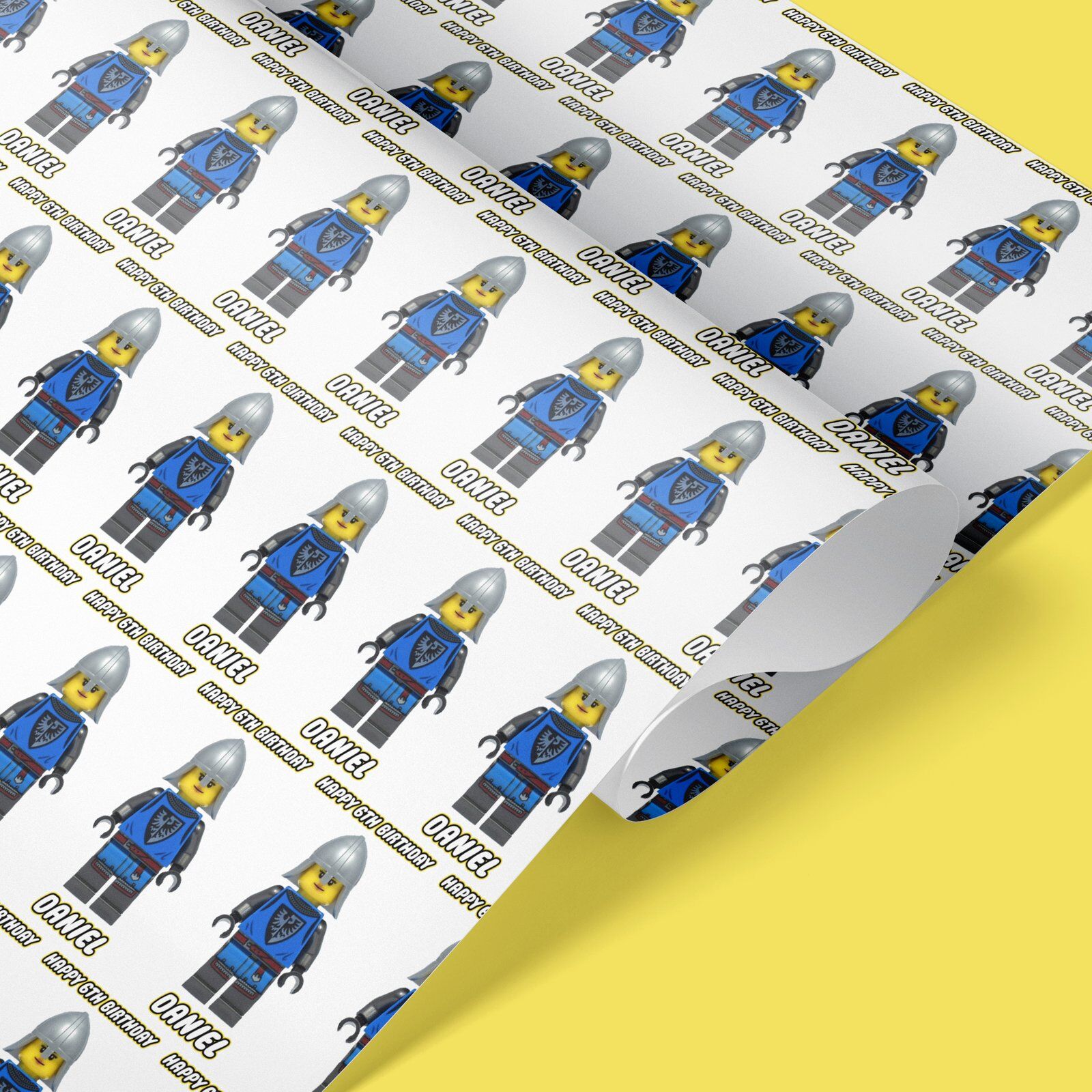 lego wrapping paper