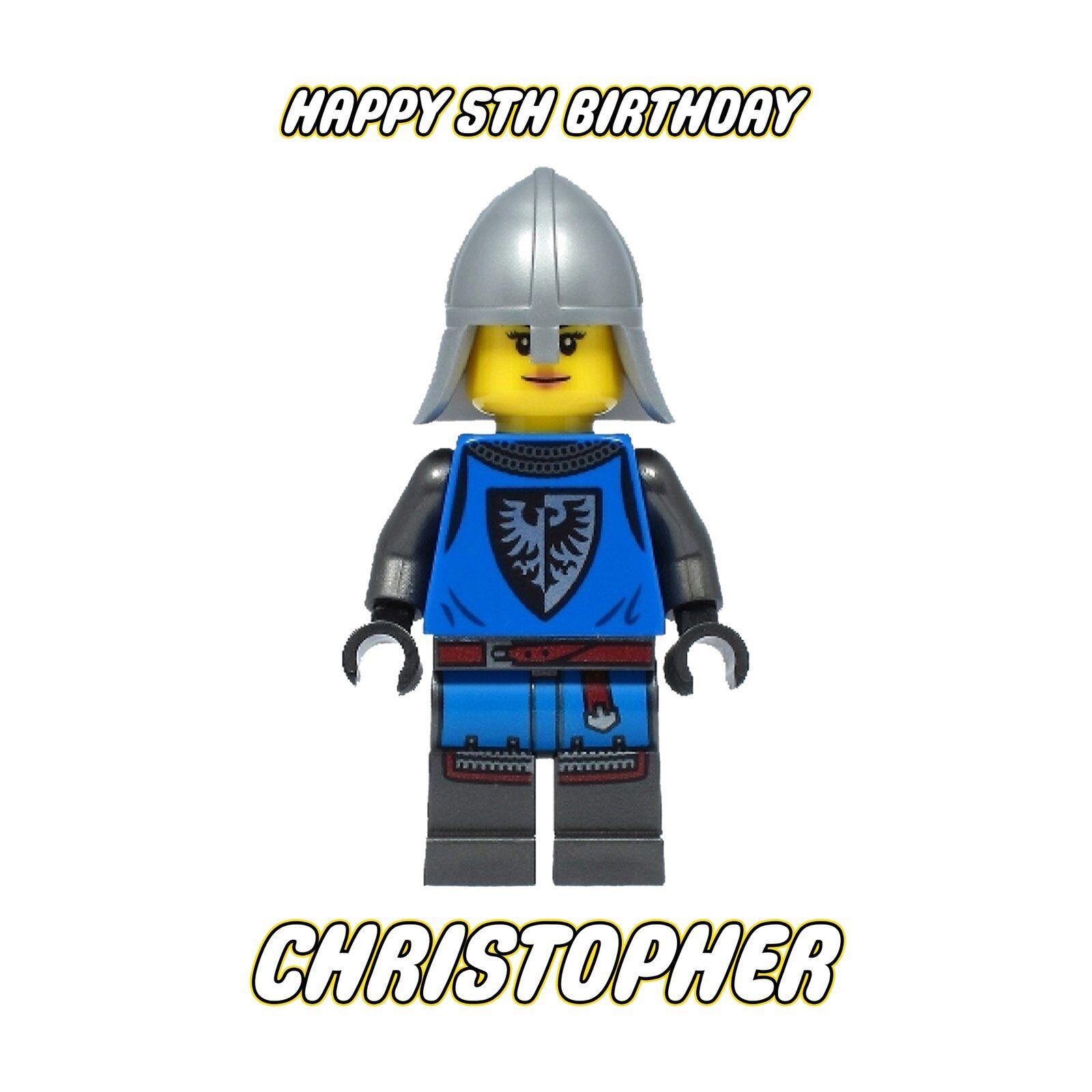 blue lego figure