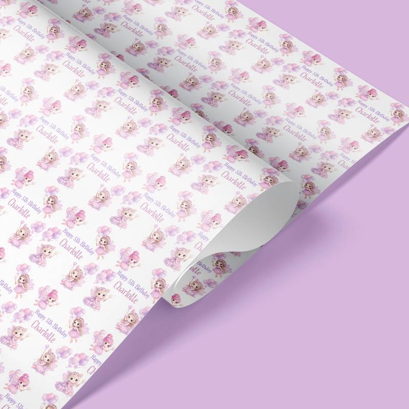 fairy wrapping paper roll