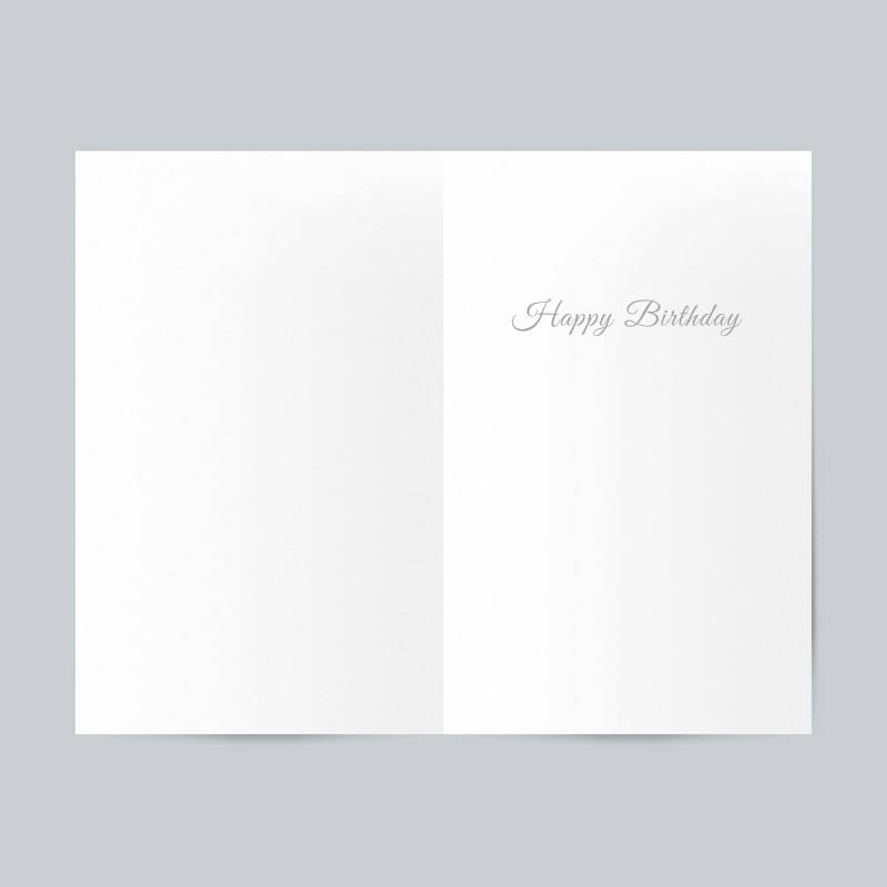 Gold Champagne Bottle Card