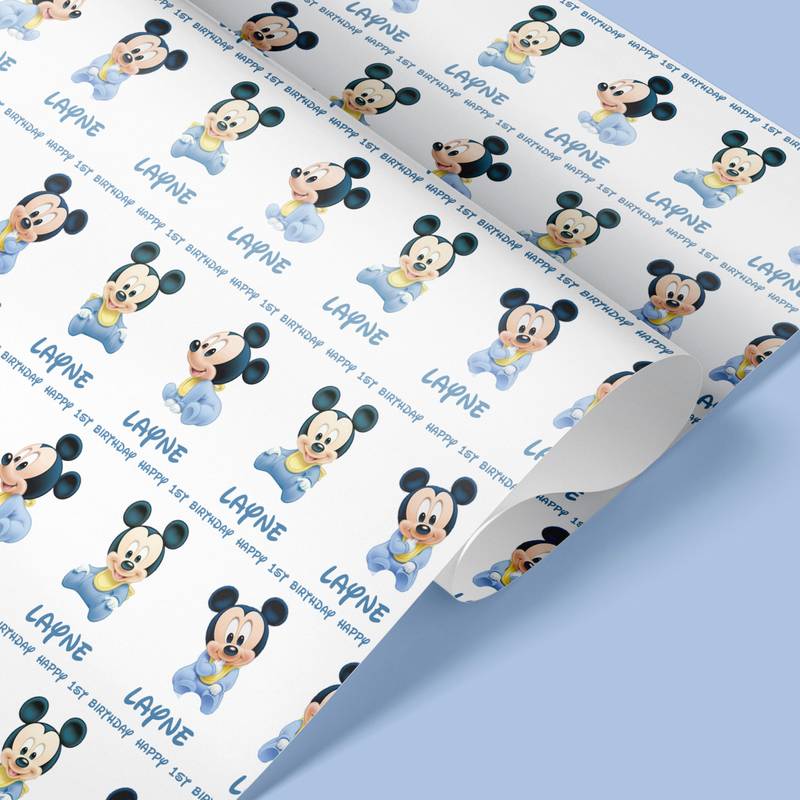 Baby Mickey Mouse Wrapping Paper