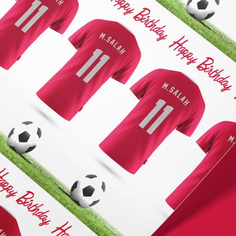 Liverpool FC Jersey Wrapping Paper