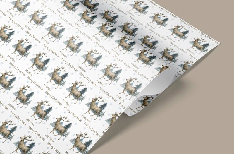 christmas wrapping paper roll