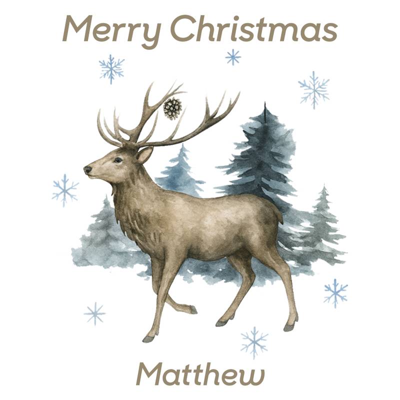 stag christmas design