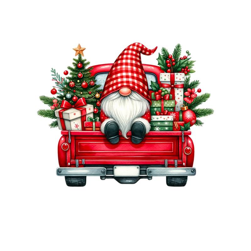 Personalised Red Gnome Christmas Wrapping Paper – Custom Name Gift Wrap on Premium 100gsm Matte Paper (1m–8m Rolls)