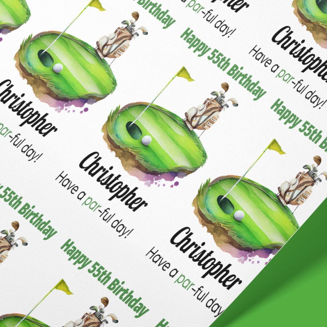 Golf Wrapping Paper