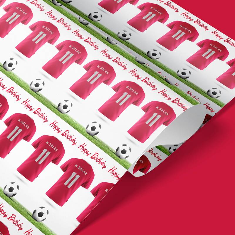 Liverpool FC Jersey Wrapping Paper